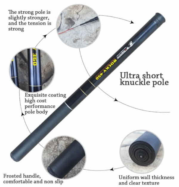 Ultralight Telescopic Fishing Rod Stream Lake Hand Pole Carp Feeder Travel Portable SuperHard Fishing Rods Tackle - Image 4