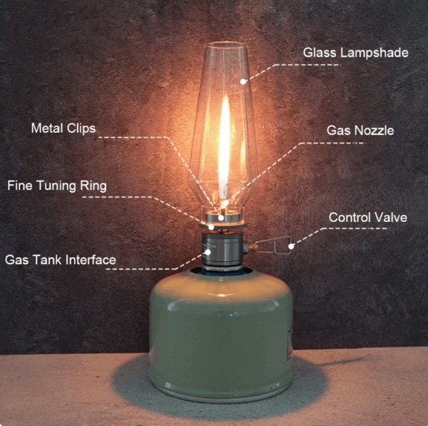 Outdoor Gas Candle Lamp Tent Lantern Camping Tourist Tent Light for Backpacking Camping Equipment Fishing Hiking Outdoor Tools - Image 3