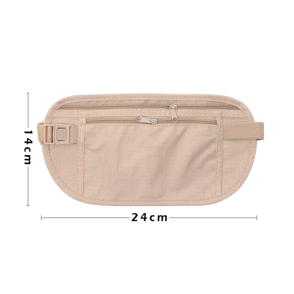 1pc New Cloth Waist Bags Travel Pouch Hidden Wallet Passport Money Waist Belt Bag Slim Secret Security Useful Bags Chest Packs - Image 6