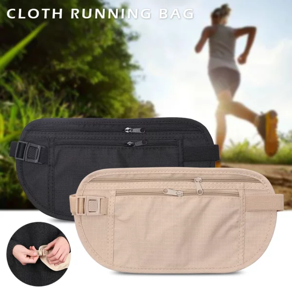 1pc New Cloth Waist Bags Travel Pouch Hidden Wallet Passport Money Waist Belt Bag Slim Secret Security Useful Bags Chest Packs