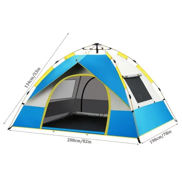 Camping Tent Waterproof Camping Tent For 2-3 Persons 2 Doors Waterproof Sunshade Tents For Camping Picnic Beach Garden Outdoor - Image 6