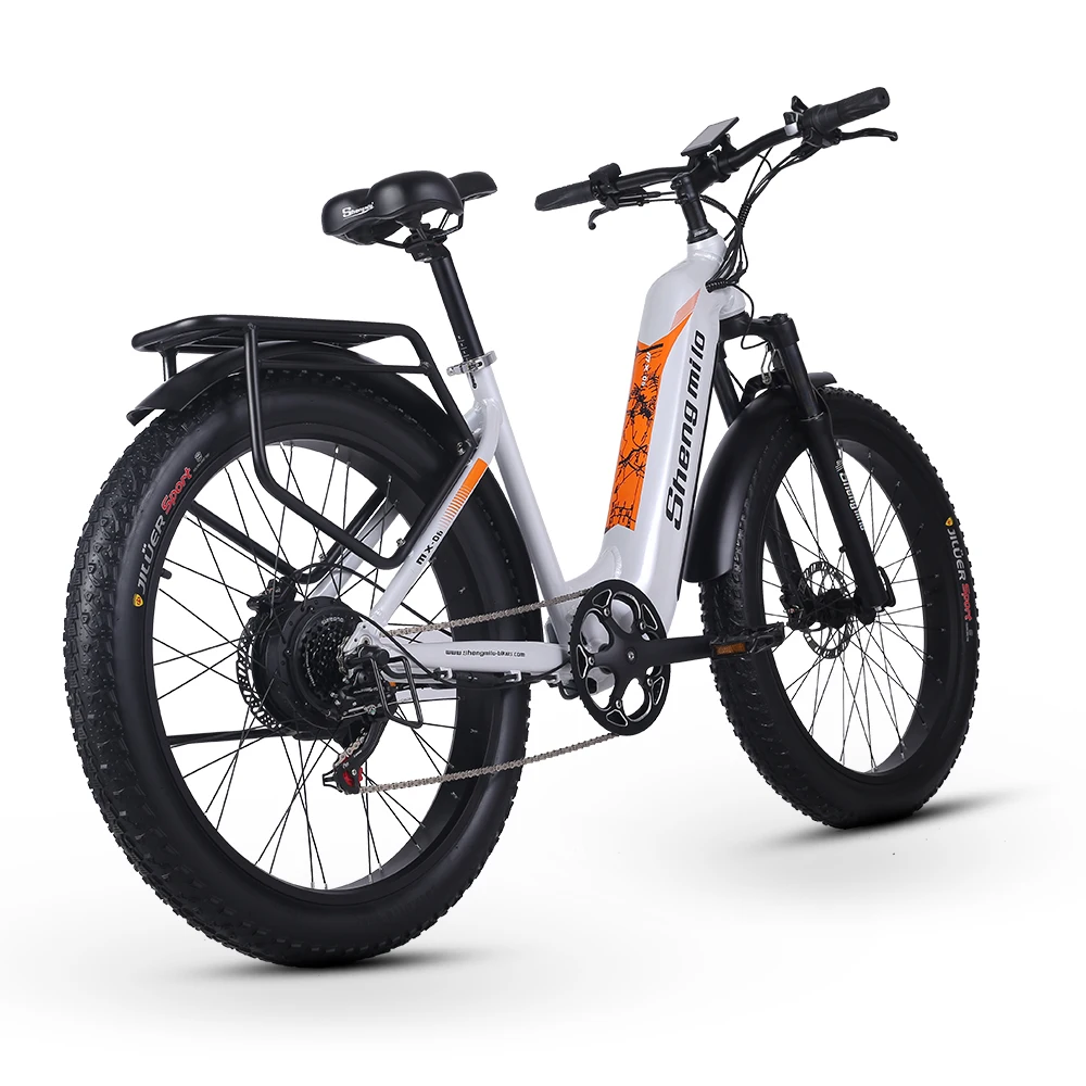 EU Stock SHENGMILO MX06 26inch RETRO ELECTRIC BIKE FOR Women Men BAFANG Motor 1000W 48V 17.5AH Samsung BATTERY Electric Bicycle - Image 4