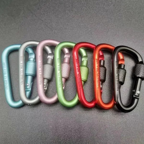 Outdoor Carabiner Climbing Travel Kit Camping Equipment Aluminum Alloy Survival Gear Outdoor Carabiner Camp Mountaineering Hook - Image 4