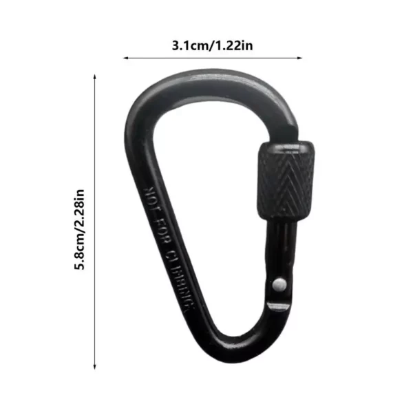Outdoor Carabiner Climbing Travel Kit Camping Equipment Aluminum Alloy Survival Gear Outdoor Carabiner Camp Mountaineering Hook - Image 6