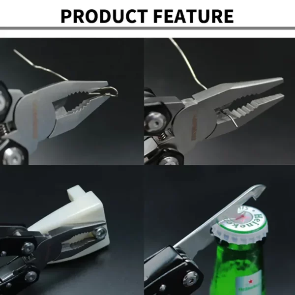 Outdoor Multitool Camping Portable Stainless Steel Edc Folding Multifunction Tools Emergency survival Knife Pliers - Image 2