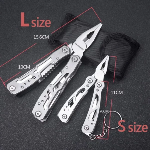 Outdoor Multitool Camping Portable Stainless Steel Edc Folding Multifunction Tools Emergency survival Knife Pliers - Image 4