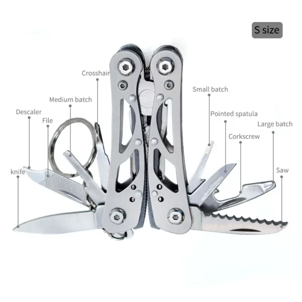 Outdoor Multitool Camping Portable Stainless Steel Edc Folding Multifunction Tools Emergency survival Knife Pliers - Image 6