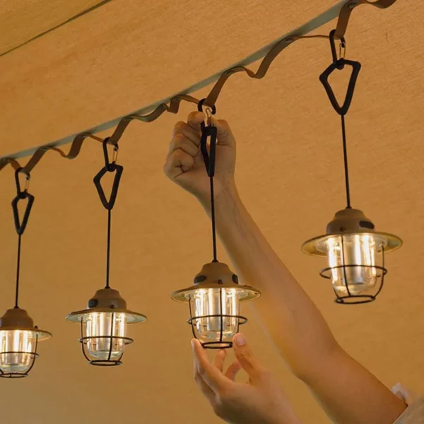 ShineTrip New Outdoor Vintage Pendant Light Ultra Long Life Camping Ambient Light Portable Rechargeable Tent Lights - Image 4