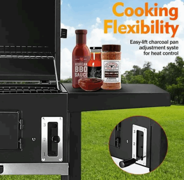 BBQ Courtyard Barbecue Stove Outdoor Barbecue Rack, Thickened Large Barbecue Stove Smoked Barbecue Stove Camping - Image 4